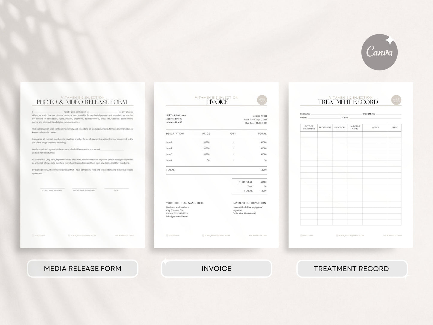 B12 Consent Forms