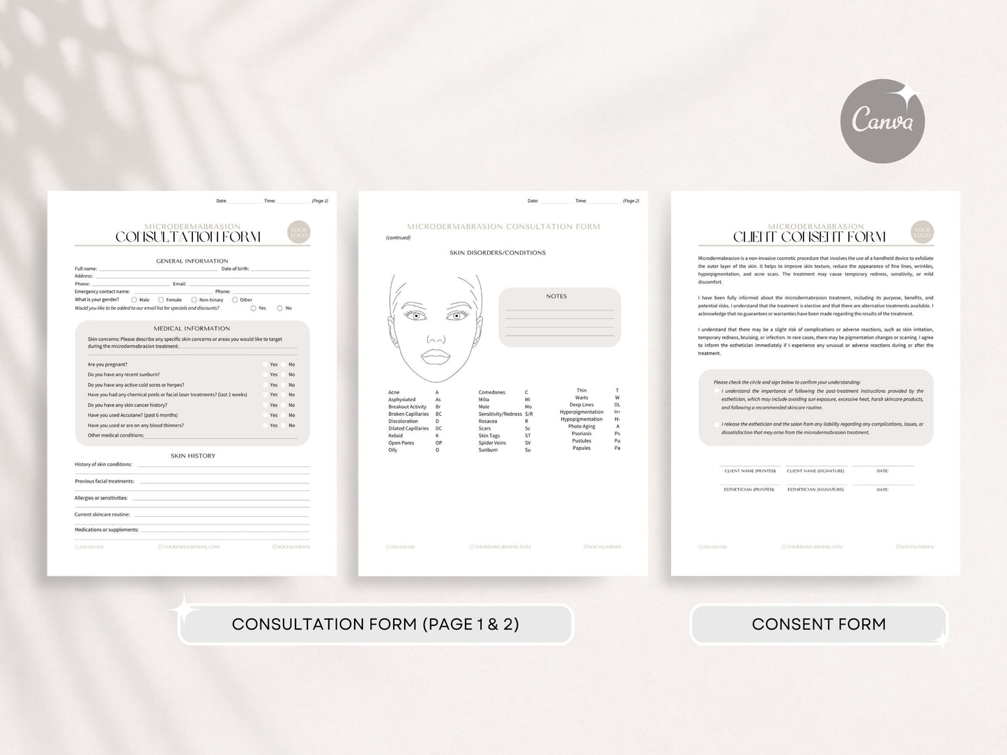 Microdermabrasion Consent Forms