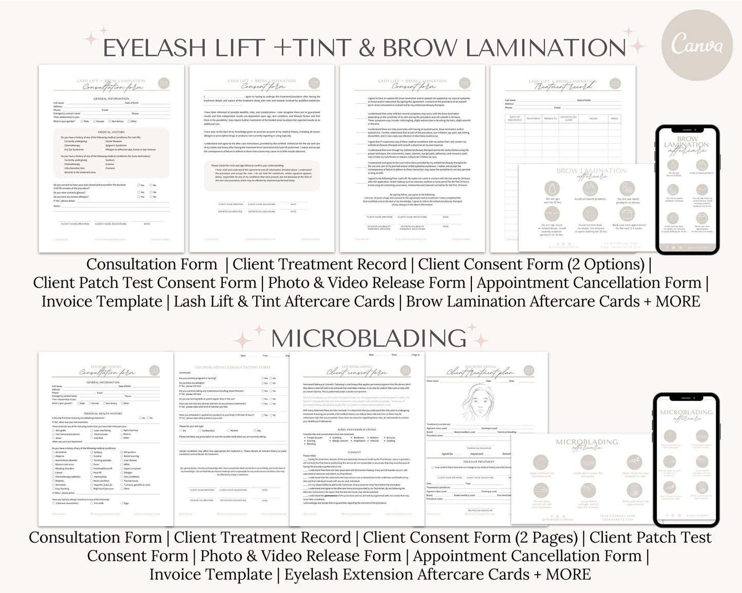 Esthetician Forms