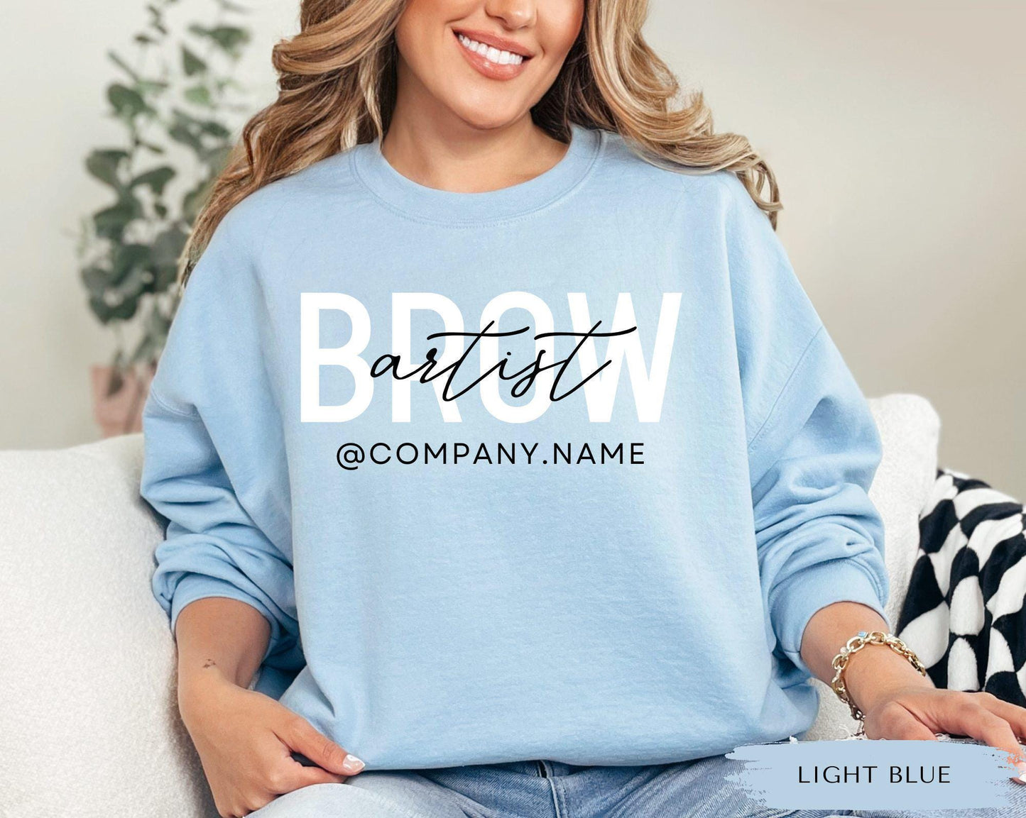 Custom Brow Artist Sweater - Brow Artist Gift, Brow Tech Crewneck, Brow Jumper, Brow Artist Sweatshirt