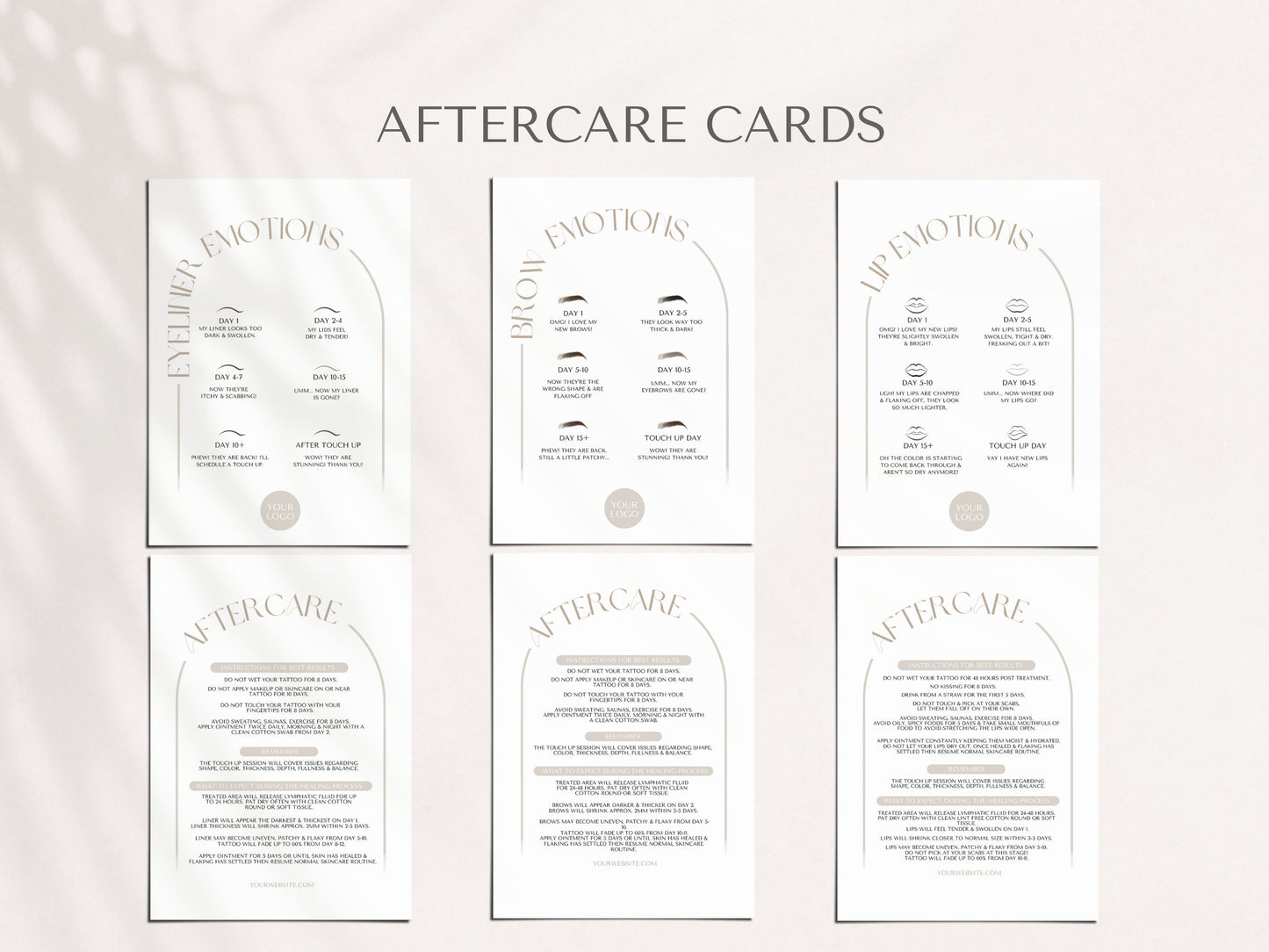 Pmu Aftercare Cards Pmu Aftercare Forms