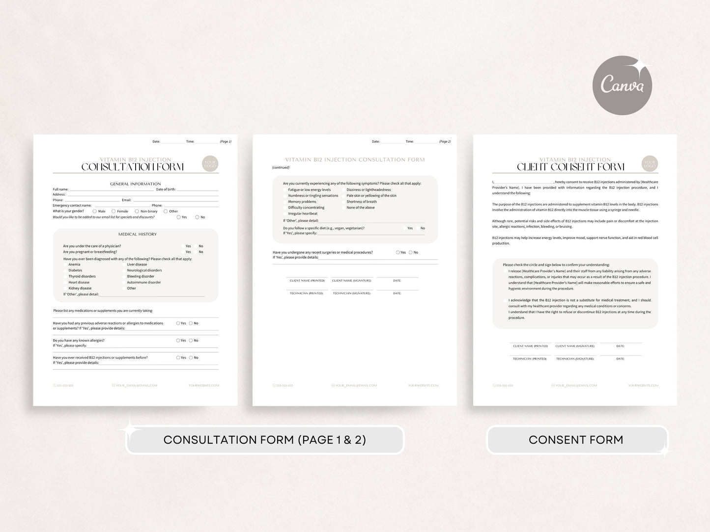 B12 Consent Forms