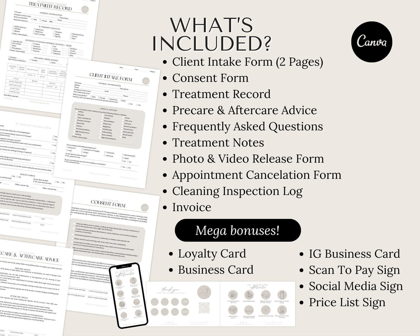 IV Therapy Form Template Forms