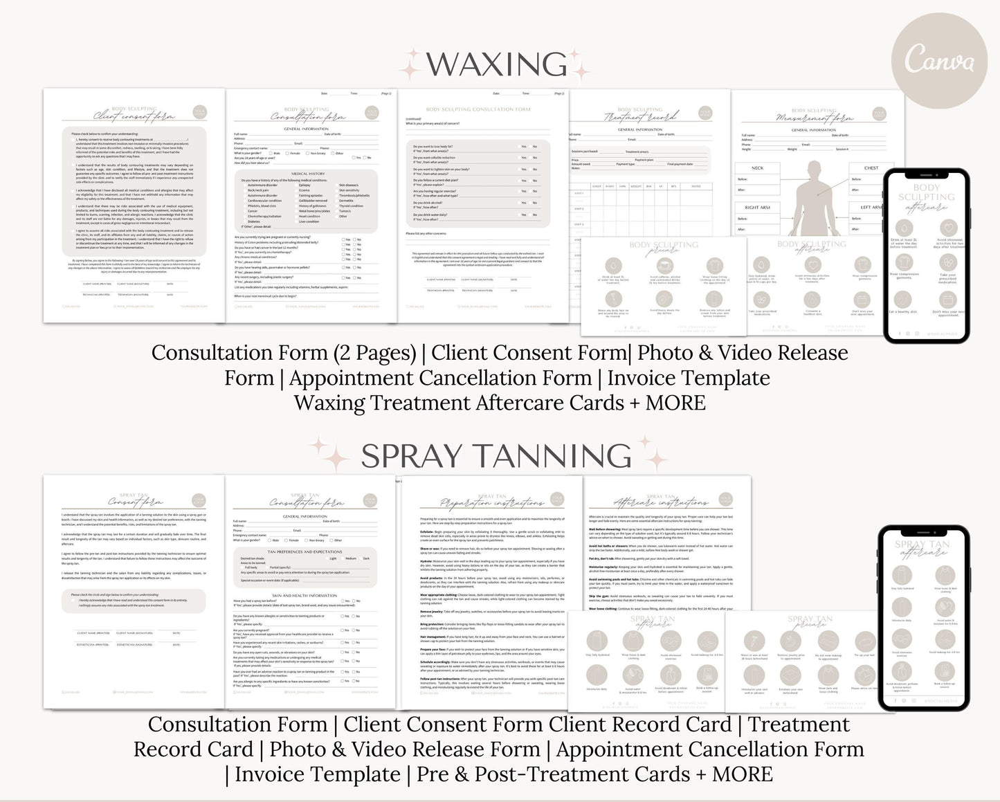 Esthetician Forms