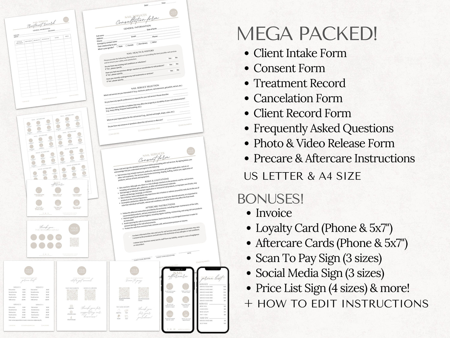 Nail Consent Forms