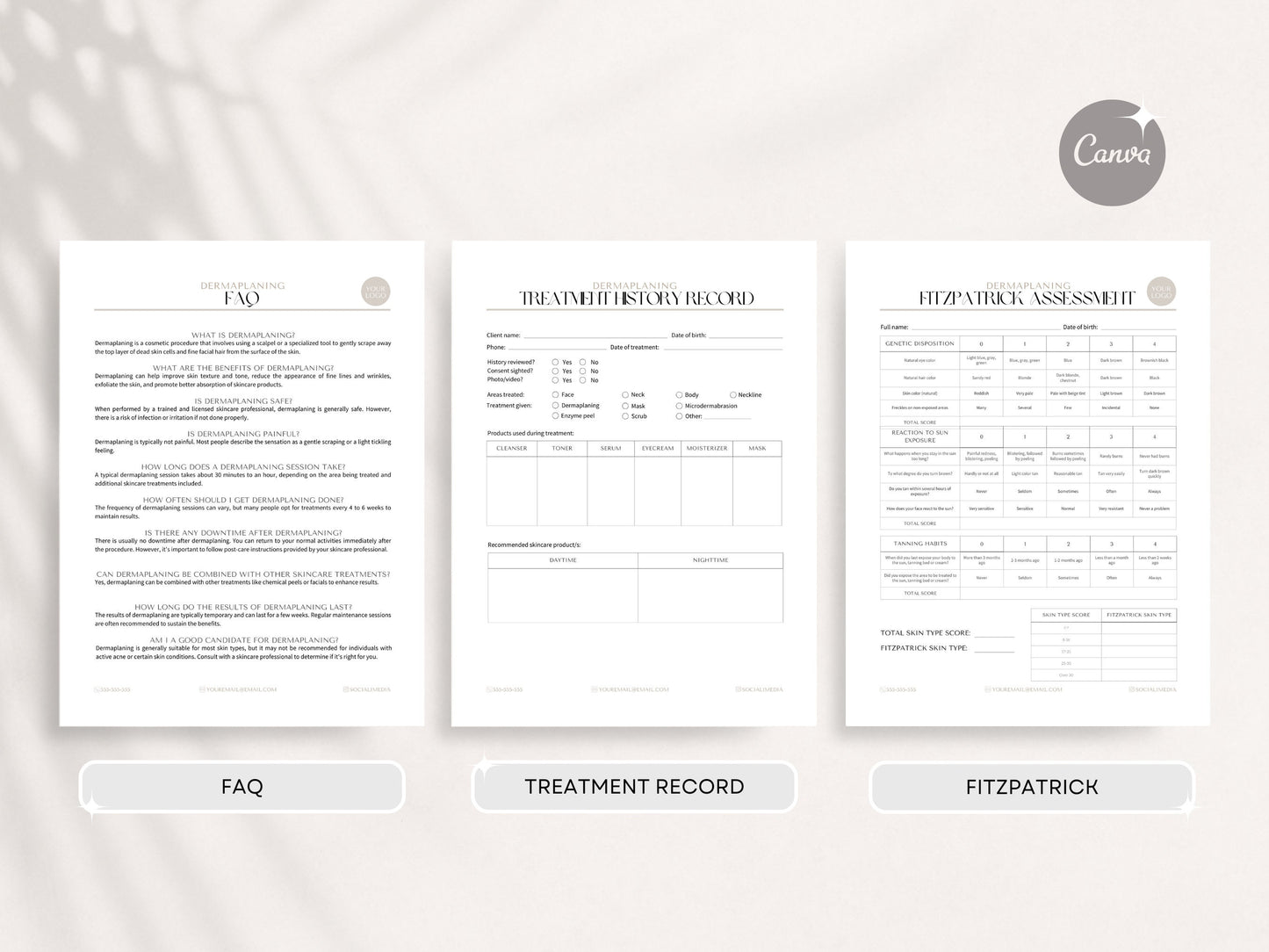 Dermaplaning Consent Forms