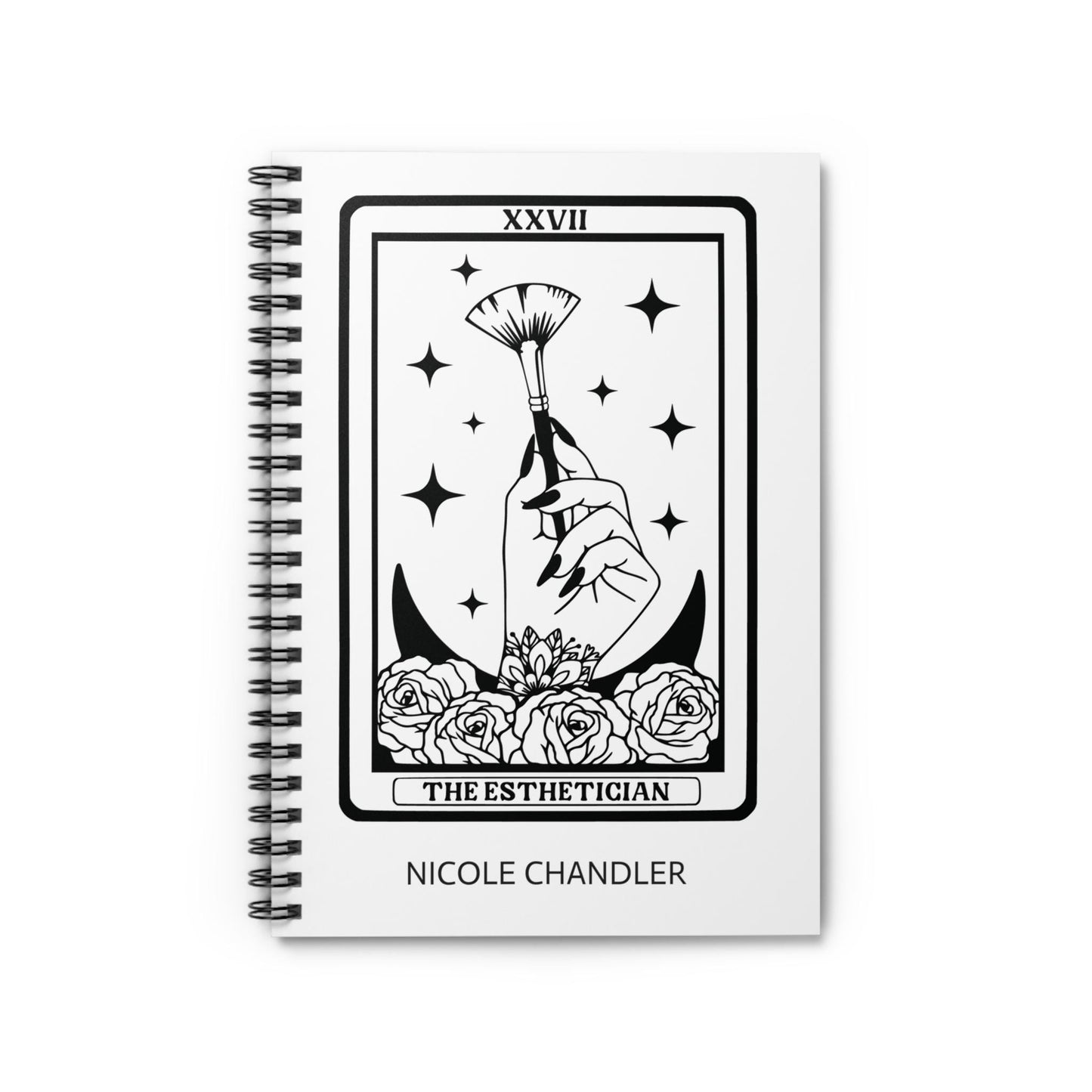 Notebook for Esthetician  - Customized Tarot Card Esthetician Gift, Gift for Esthetician