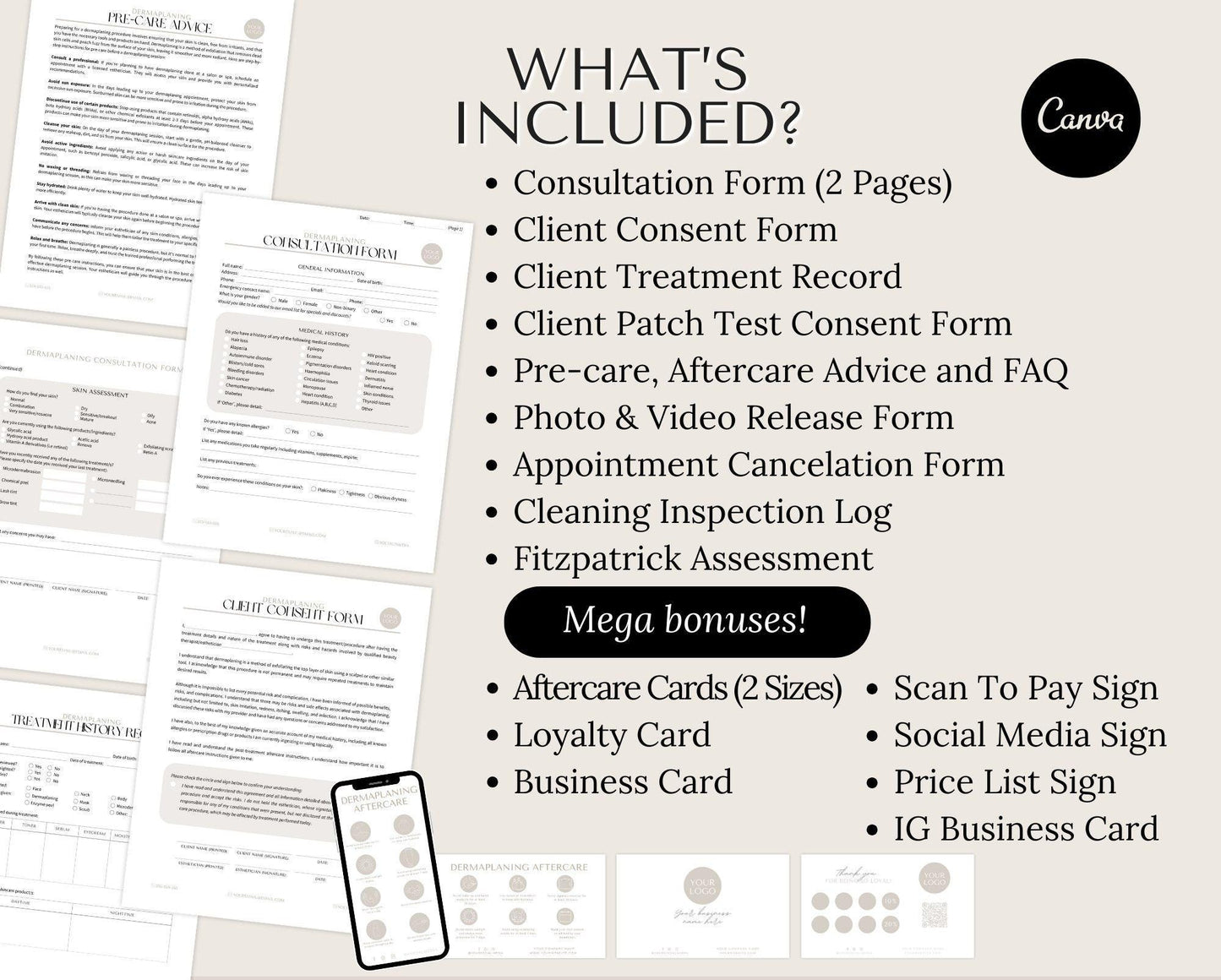 Dermaplaning Consent Forms