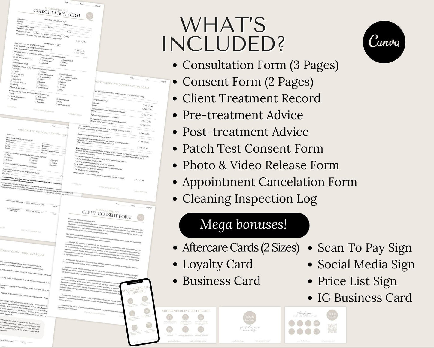 Microneedling Consent Forms