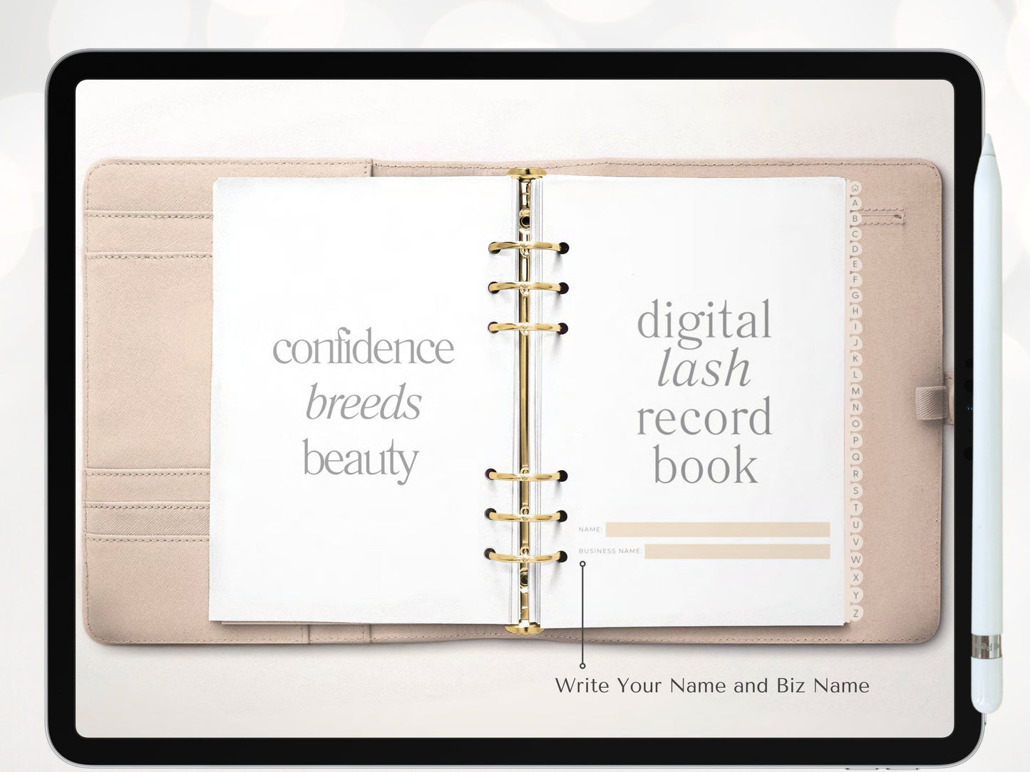 Lash Client Record Book, Lash Tech Client Record Lash Form, GoodNotes Lash Consultation Form